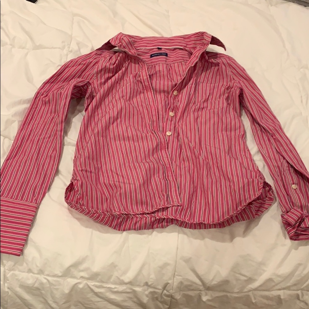 Long sleeve button down.
